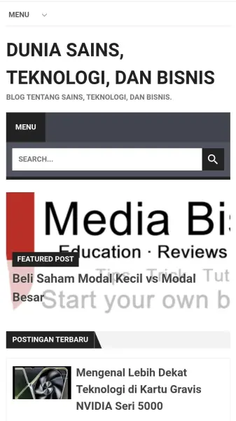 bloggeahaaay.blogspot.com : Blog Dunia Sains, Teknologi, dan Bisnis.