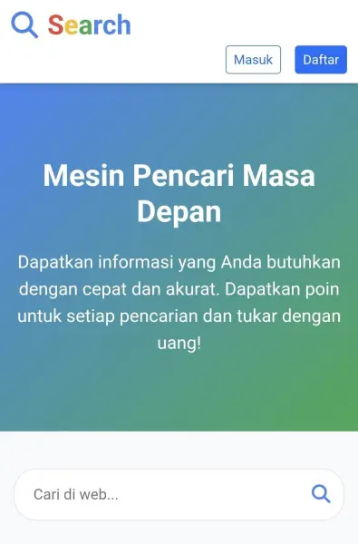 Otpinyuk.my.id : Search engine dengan fitur reward poin